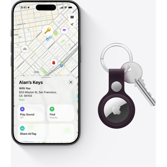 Apple AirTag (2nd generation) - White - 1 Pack image 2