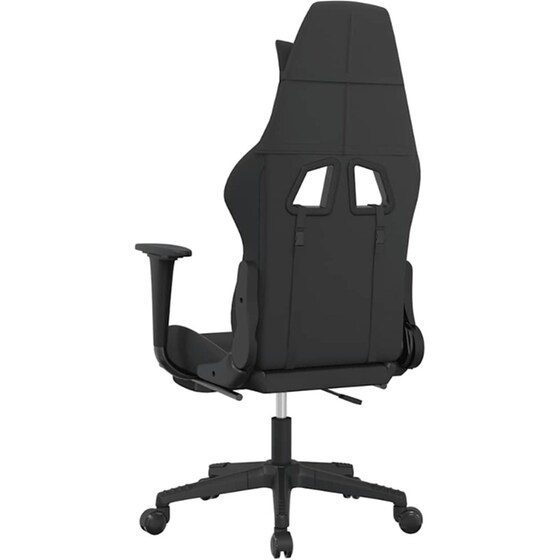 Καρέκλα Gaming VIDAXL 345507 με Υποπόδιο - Μαύρο image 3