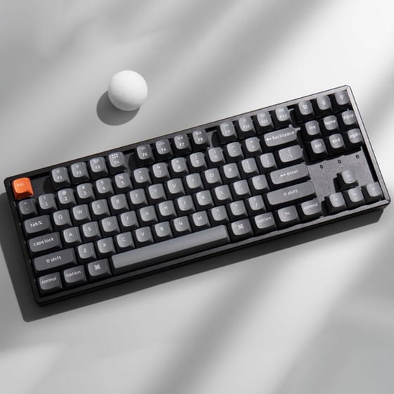 Keychron K8 Max QMK Gaming Μηχανικό Ασύρματο Πληκτρολόγιο Tenkeyless με Super Brown διακόπτες και RGB Μαύρο (US) image 1
