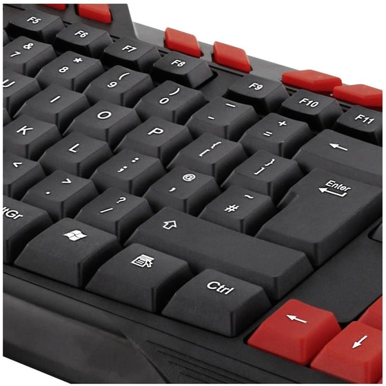 Deltaco GAM-024UK DK110 Gaming Ενσύρματο Πληκτρολόγιο Μαύρο (UK) image 1