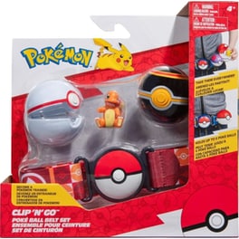Φιγούρα Jazwares Pokemon Clip 'n' Go - Poke Ball, Luxury Ball And Charmander Belt