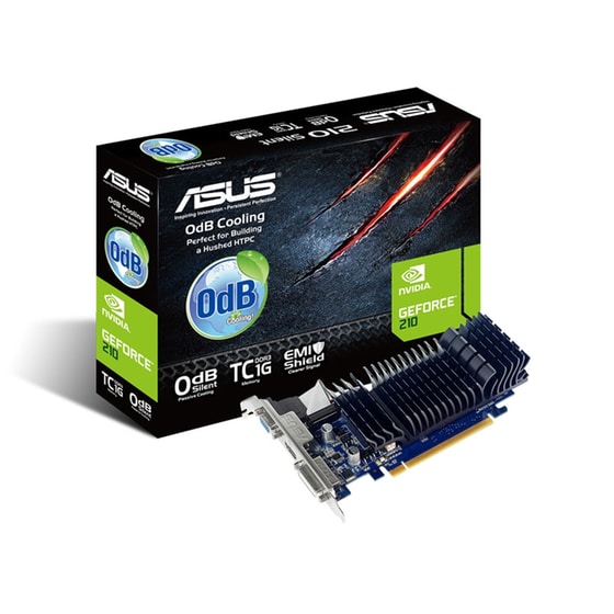 Κάρτα γραφικών Asus GeForce 210 1GB LP (210-SL-TC1GD3-L) image 0