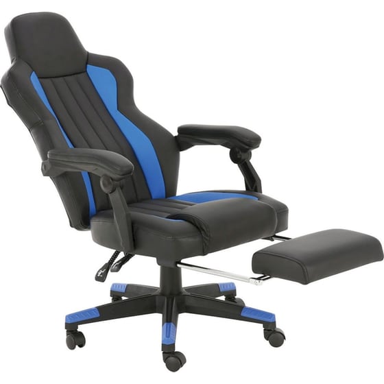 Καρέκλα Γραφείου/ Gaming ArteLibre Δώρα από Τεχνητό Δέρμα - Μπλε/Μαύρη image 1