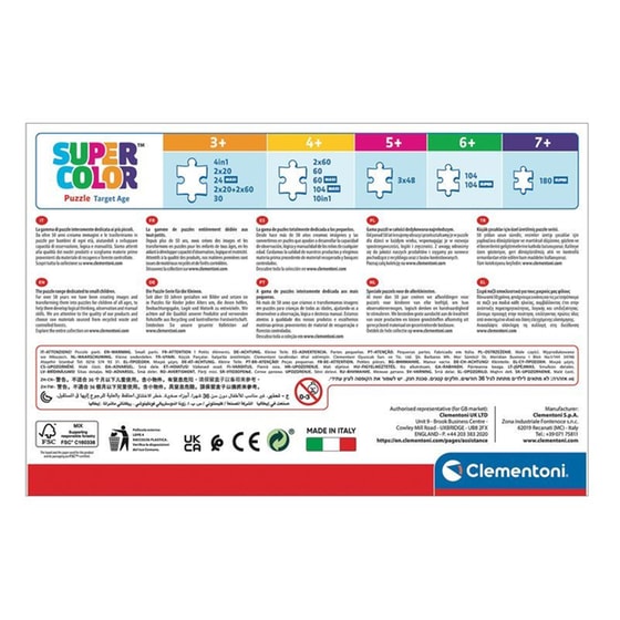 Παιδικό Παζλ Clementoni Super Color Jurassic World (2x20 Κομμάτια) image 5