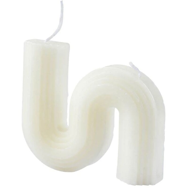 Διακοσμητικό Κερί Spitishop L-c Arty 6bdc040bc 10x2x8cm - Λευκό