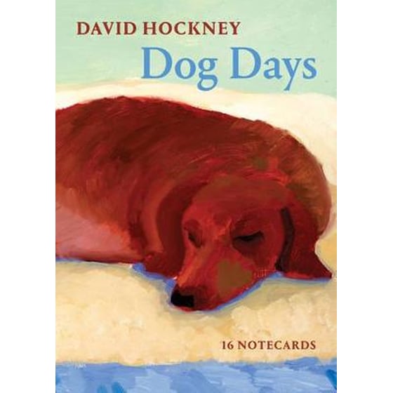 David Hockney Dog Days: Notecards image 0