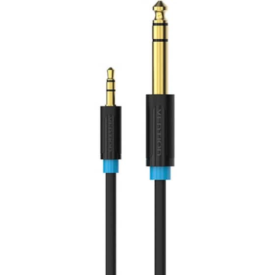 VENTION Καλώδιο Ήχου BABBI 1x 3.5mm Jack Male σε 1x 6.5mm Jack Male 3 m Μαύρο image 0