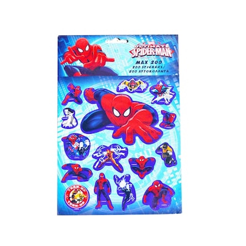 Παιδικά Αυτοκόλλητα Spiderman 200τμχ Stickers