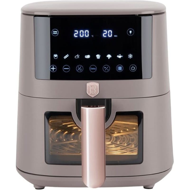 BERLINGER HAUS BH-9491 με Αποσπώμενο Κάδο 1400 W 5 L Μπεζ Φριτέζα Αέρος