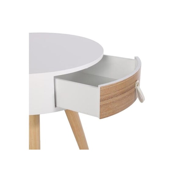 Τραπεζάκι Σαλονιού Aria Trade MDF 35x46.5x35 cm - Λευκό image 1