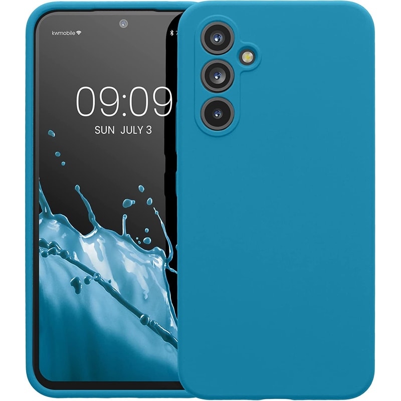 KWMOBILE Θήκη Samsung Galaxy A54 - KWmobile Soft Flexible Rubber Cover - Caribbean Blue