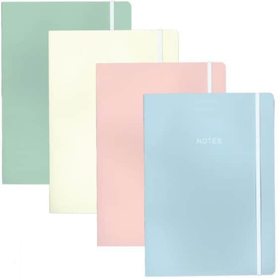 Τετράδιο NEXT Α4 2 Θεμάτων Smooth Pastels με Λάστιχο (1 Τεμάχιο) image 0