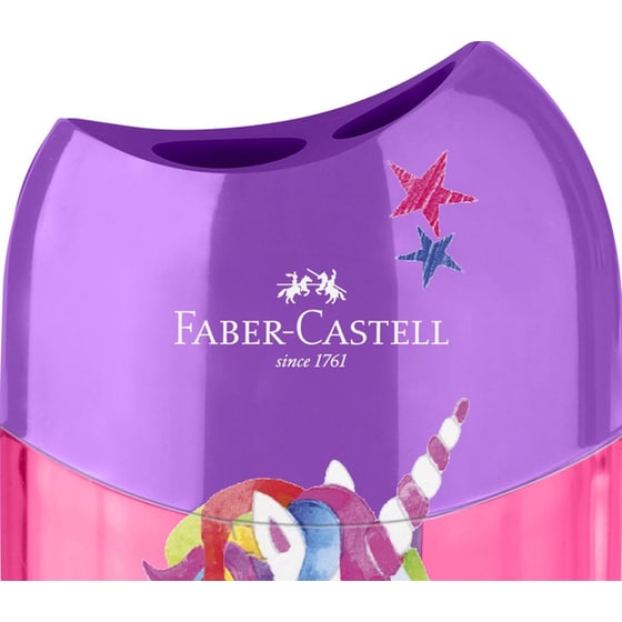 Ξύστρα Faber Castell Apple Διπλή - Μονόκερος image 1
