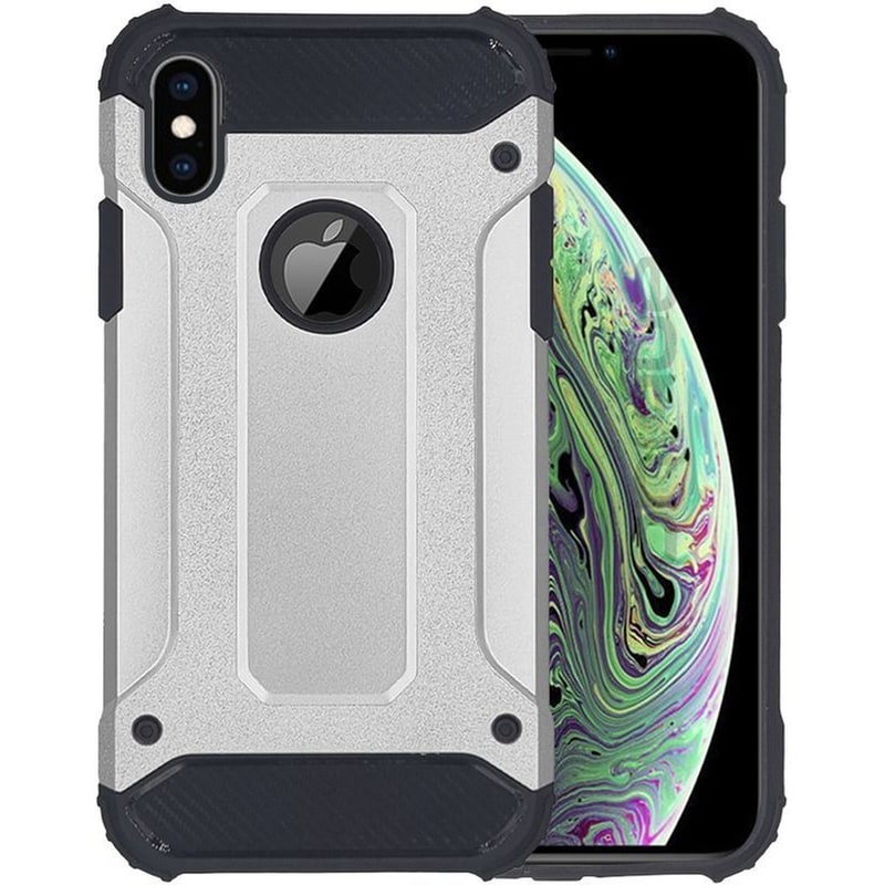 SONIQUE Θήκη Apple iPhone X / iPhone XS - Sonique Heavy Armor - Ασημί