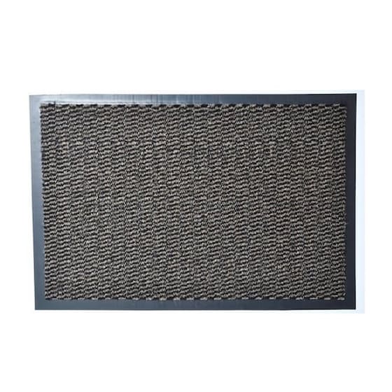Πατάκι Χαλάκι Εισόδου Lisa 60x40 cm - Καφέ/Μαύρο image 0