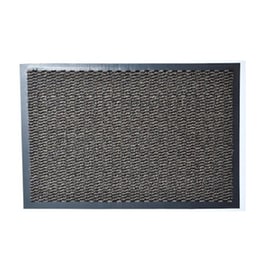 Πατάκι Χαλάκι Εισόδου Lisa 60x40 cm - Καφέ/Μαύρο