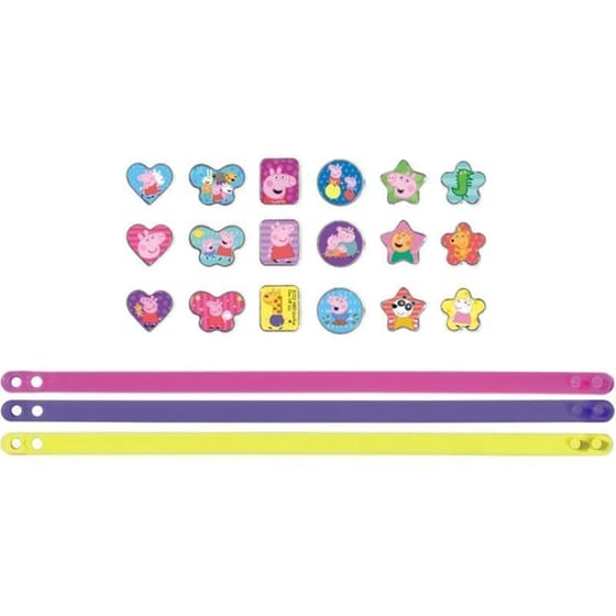 Σετ Κατασκευής Κοσμημάτων Totum Peppa Pig 3 Bracelets & 18 Charms image 1