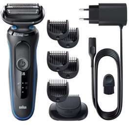 BRAUN 51-B1500s SERIES 5 Ξυριστική Μηχανή Επαναφορτιζόμενη Μαύρο