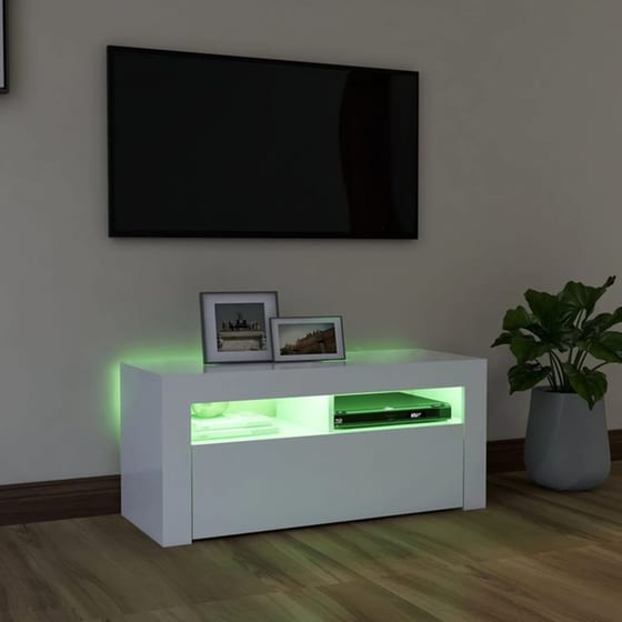 Έπιπλο Τηλεόρασης VidaXL Επεξεργασμένο Ξύλο  90x35x40cm - Λευκό image 3