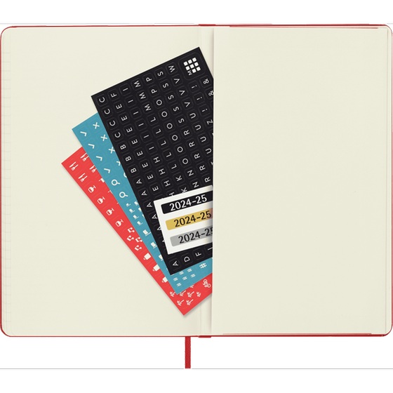 Ακαδημαϊκό Ημερολόγιο Εβδομαδιαίο Moleskine 2024-25 18Μ Large Scar. Red Hard image 4