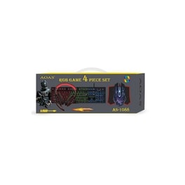 AS-1088 Σετ Gaming Πληκτρολόγιο με RGB φωτισμό & Ποντίκι (US)