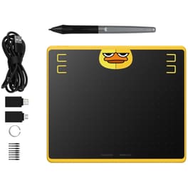 Ταμπλέτα Σχεδίασης Huion HS64 SE - Κίτρινο