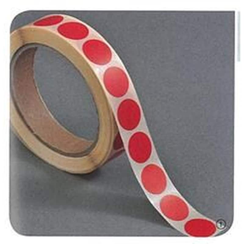 Ετικέτες Αυτοκ.στρόγγυλες Ø20mm Κόκκινες Ρολλό 1000τεμ