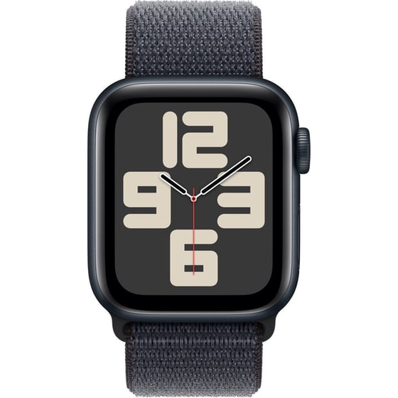 Apple Watch SE GPS + Cellular 40mm Midnight Aluminum Case with Ink Sport Loop image 1