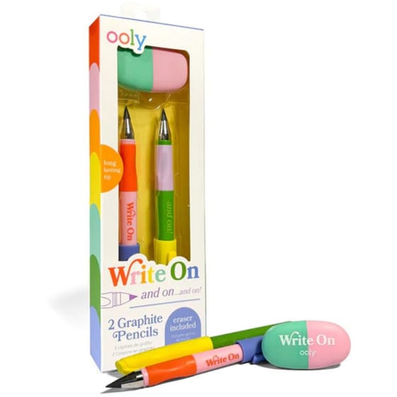 Μολύβια Ooly & Γόμα Write On (3 Τεμάχια) image 1