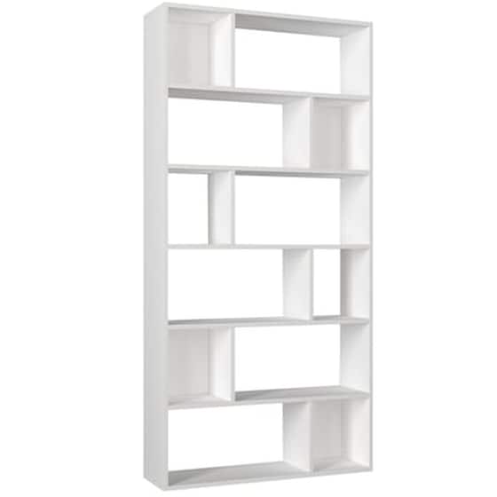 Βιβλιοθήκη Welhome από Μελαμίνη 90x26x184 cm - Λευκό image 0