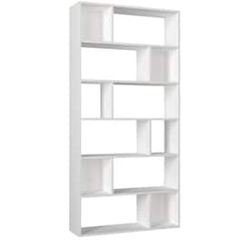 Βιβλιοθήκη Welhome από Μελαμίνη 90x26x184 cm - Λευκό