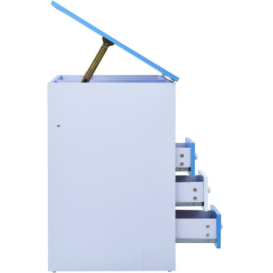 Γραφείο Σχεδίασης VidaXL από Μοριοσανίδα 110x55cm - Λευκό/Γαλάζιο image 4