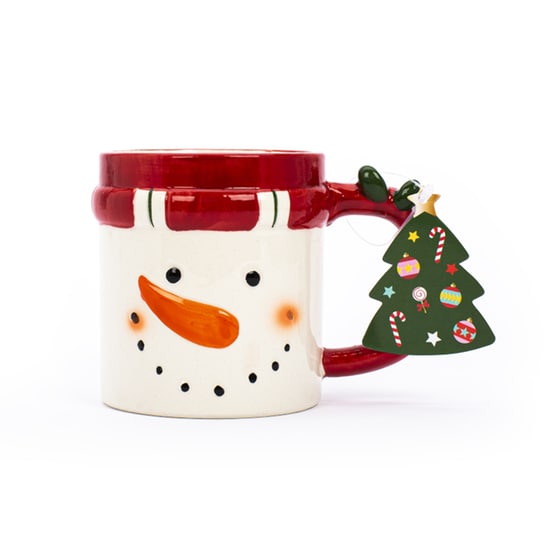 Κούπα Κεραμική Χριστουγέννων TRI-COASTAL DESIGN Χιονάνθρωπος - Λευκό image 0
