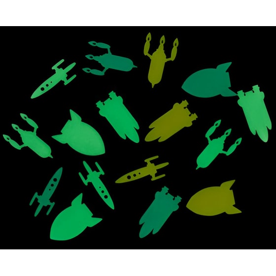 Φωσφοριζέ Αυτοκόλλητα Miquelrius My Space 16 Τμχ image 1