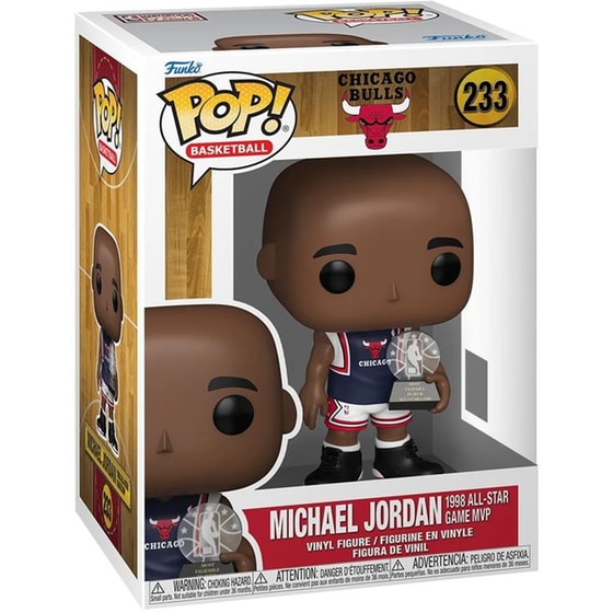 Funko Pop! Basketball: Chicago Bulls - Michael Jordan (1998 All-Star Game MVP) #233 Vinyl Figure image 1