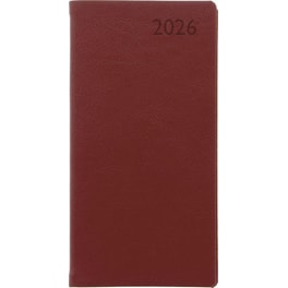 Ημερολόγιο Τσέπης/ Ατζέντα Εβδομαδιαίο 2026 Letts 12M Verona Slim Κόκκινο
