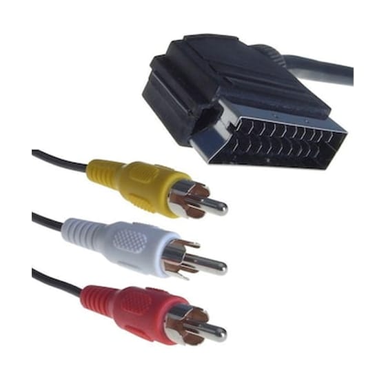 Powertech Καλώδιο Scart Σε 3x Rca  2m (cab-s002) image 0