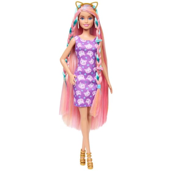 Κούκλα Barbie Πολύχρωμα Μαλλιά - (JDC85) image 0
