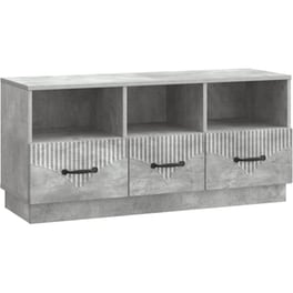Έπιπλο Τηλεόρασης VidaXL με Συρτάρι 102x34.5x47 cm - Γκρι Σκυροδέματος