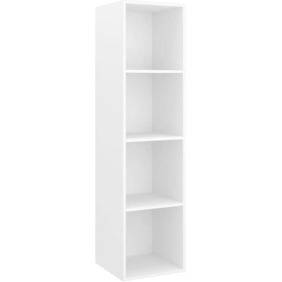 Έπιπλα Τηλεόρασης VidaXL Μοριοσανίδα 2 Τμχ 37x37x142.5cm - Λευκό image 3