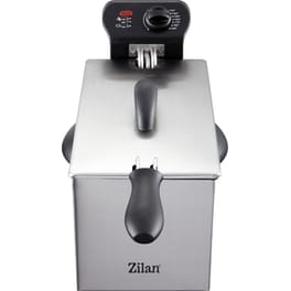 ZILAN ZLN1819 με Καπάκι 1500 W 3 L Ασημί Φριτέζα Λαδιού