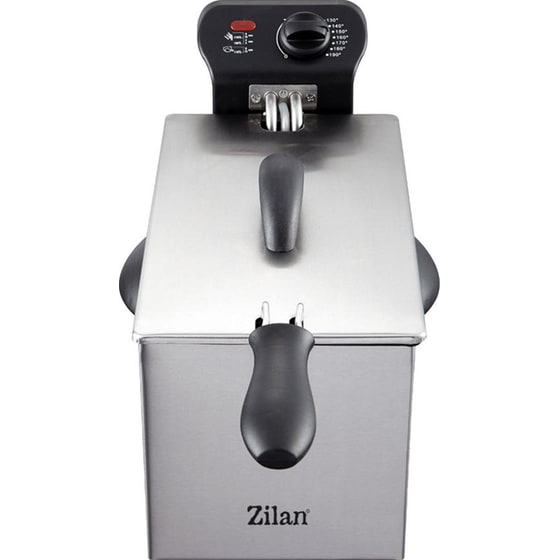 ZILAN ZLN1819 με Καπάκι 1500 W 3 L Ασημί Φριτέζα Λαδιού image 0