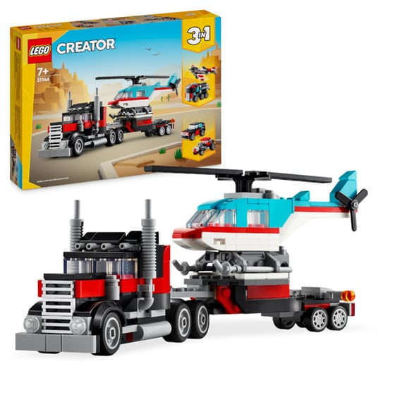 LEGO® Creator Flatbed Truck with Helicopter (31146) image 1