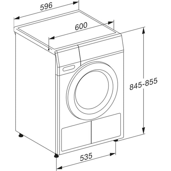 MIELE TEH795WP EcoSpeed 9 kg A+++ με Αντλία Θερμότητας Λευκό Στεγνωτήριο Ρούχων image 8