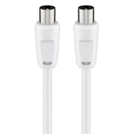 GOOBAY CABLE ANTENNA RF M-M 2.5m WHT