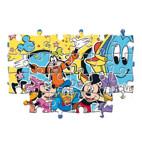 Παιδικό Σετ Παζλ Clementoni Super Color Mickey (20/20 Κομμάτια) image 2
