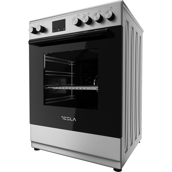 TESLA CV6400SX 56 Lt - Inox Ηλεκτρική Κουζίνα Κεραμική image 4