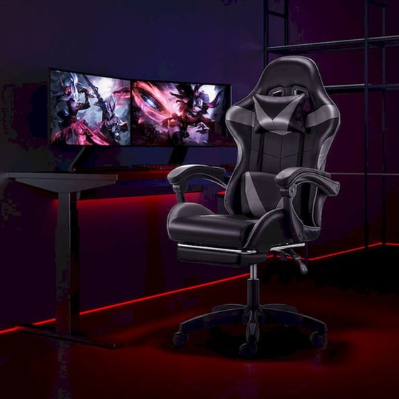 Καρέκλα Gaming/ Εργασίας Aria Trade RC-K-1970 - Μαύρη/ Γκρι image 8