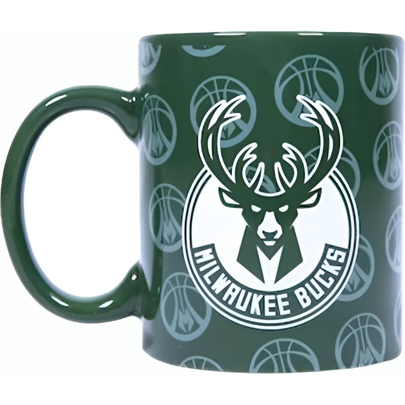 BACK ME UP Κούπα Back Me Up NBA Milwaukee Bucks Κεραμική 315 ml - Πράσινη