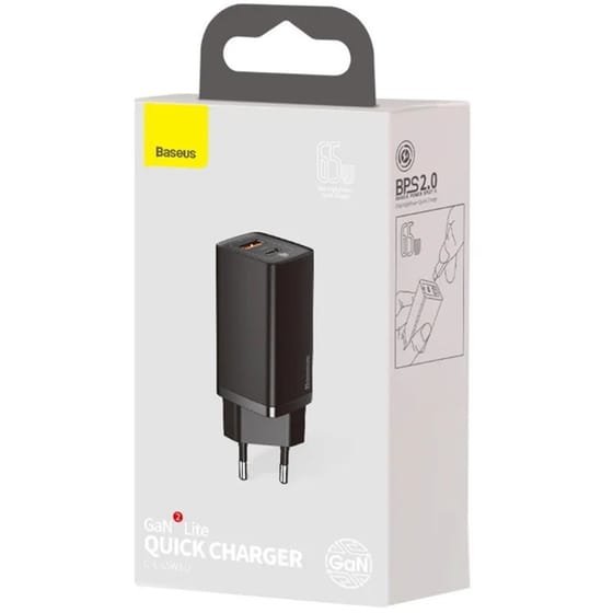 Φορτιστής Πρίζας Baseus 2 port Usb-C,Usb 65W - Black image 8